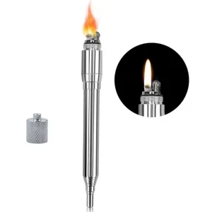 Portable Stainless Steel Fire Blow Tube | Retractable Camping & Survival Tool