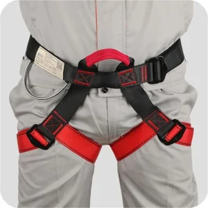 Outdoor Rock Climbing Harness – Half-Body Safety Waist Support for Aerial Survival & Mountaineering
