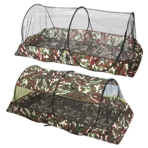 Portable Folding Mosquito Net Tent | Automatic Mesh Shelter for Camping & Single Bed