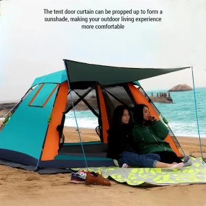 Instant Setup Waterproof Camping Tent | Automatic Quick-Open for 3-4 Persons