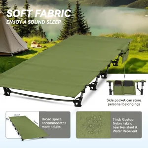 Ultralight Folding Camping Cot | Portable & Compact Bed for Outdoor Travel & Hiking