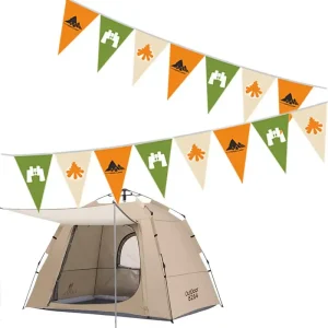Vintage Camping Pennants Banner Decoration