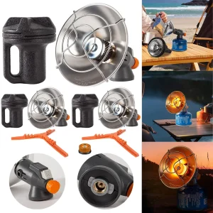 Portable Outdoor Gas Heater | Adjustable Butane Camping & Fishing Stove with Storage Box